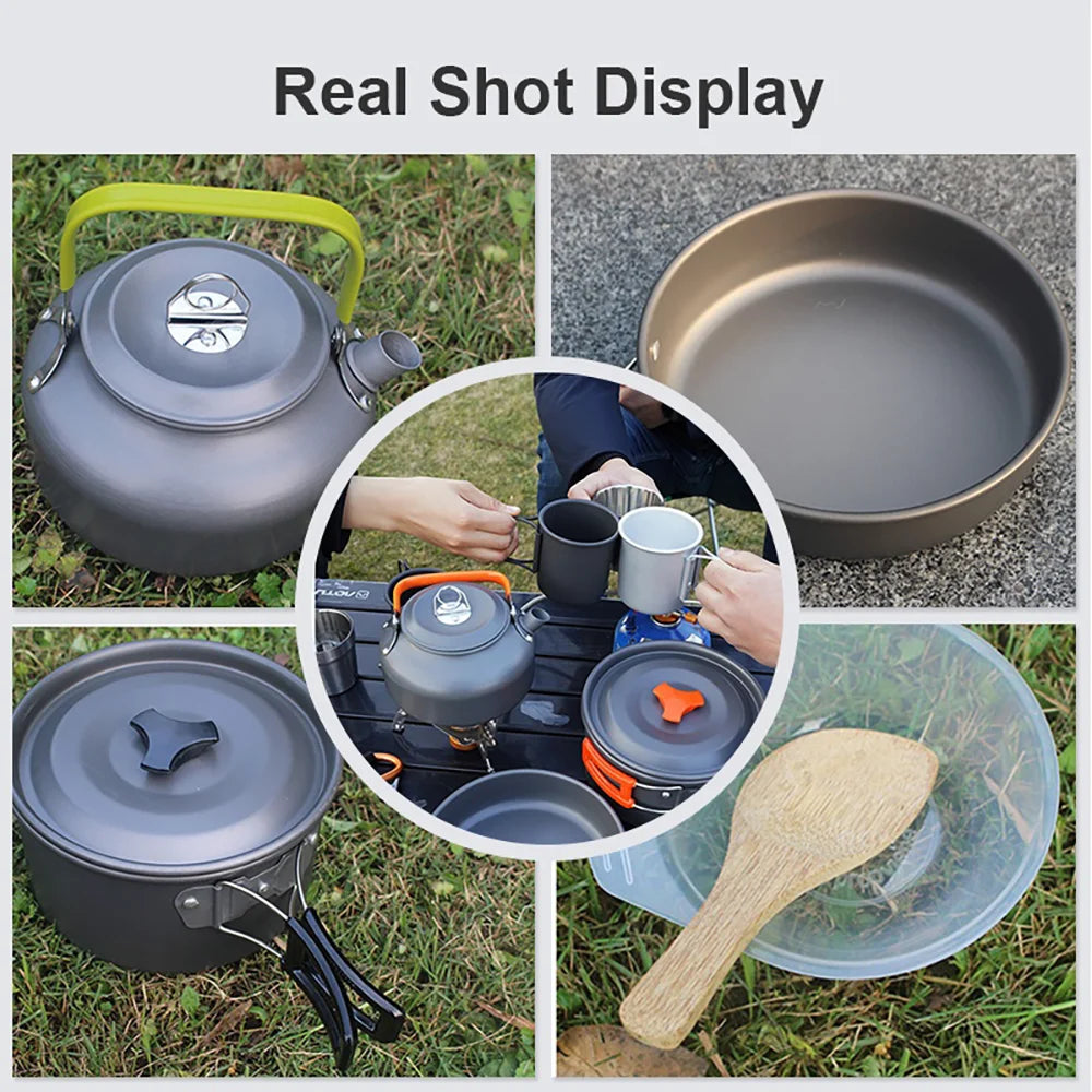 Camping Cooking set Camping Cookware Travel Tableware Outdoor
