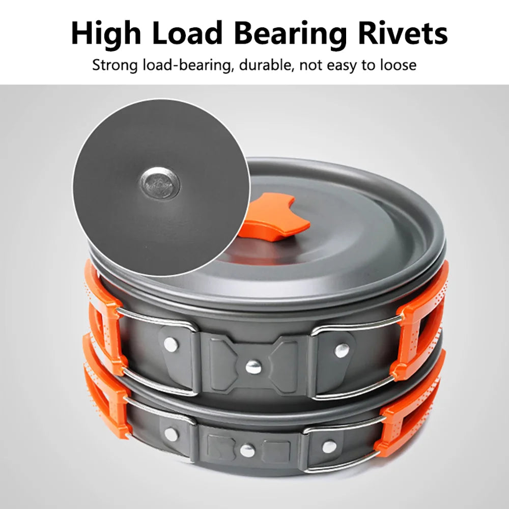 Camping Cooking set Camping Cookware Travel Tableware Outdoor