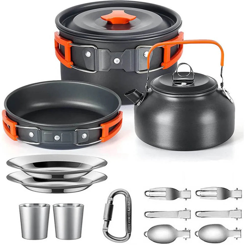 Camping Cooking set Camping Cookware Travel Tableware Outdoor