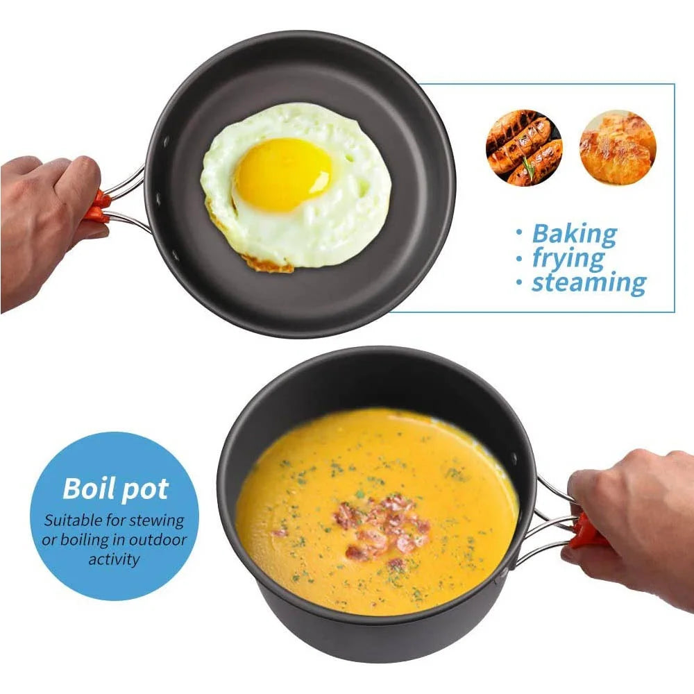 Camping Cooking set Camping Cookware Travel Tableware Outdoor