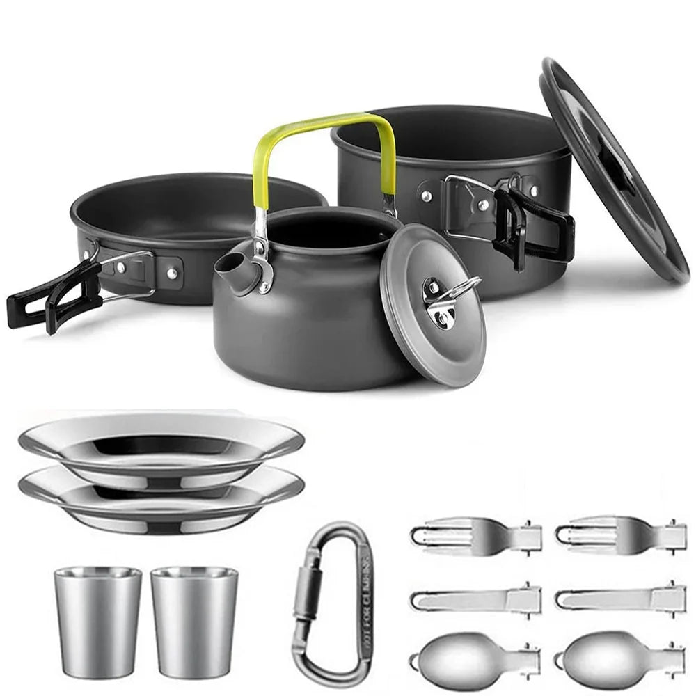 Camping Cooking set Camping Cookware Travel Tableware Outdoor