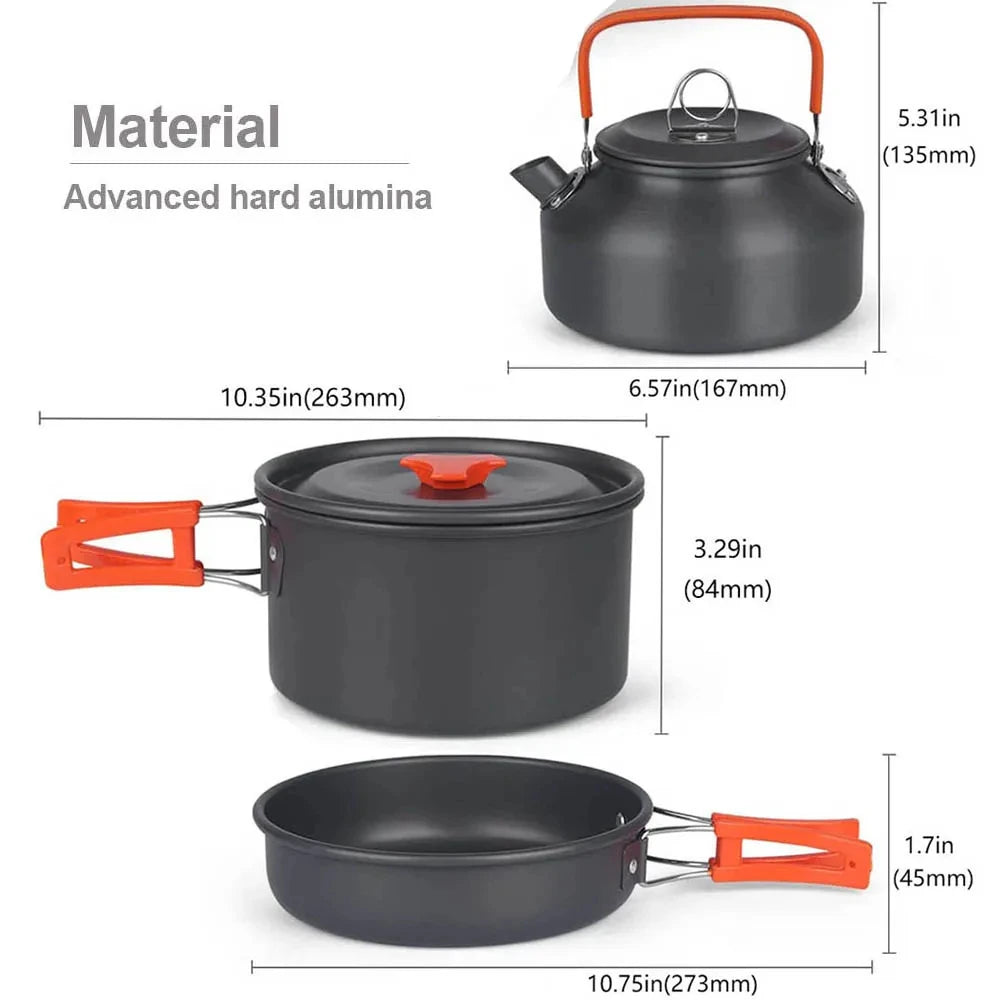 Camping Cooking set Camping Cookware Travel Tableware Outdoor