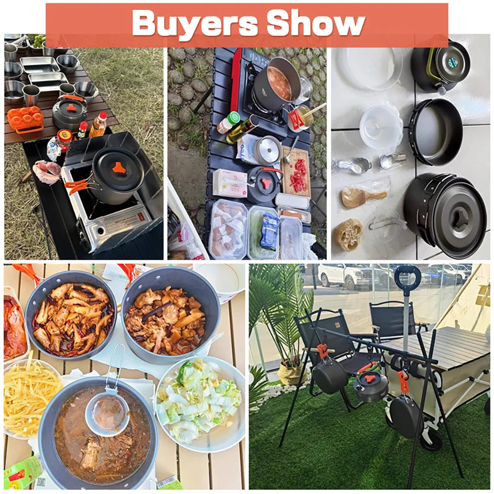 Camping Cooking set Camping Cookware Travel Tableware Outdoor
