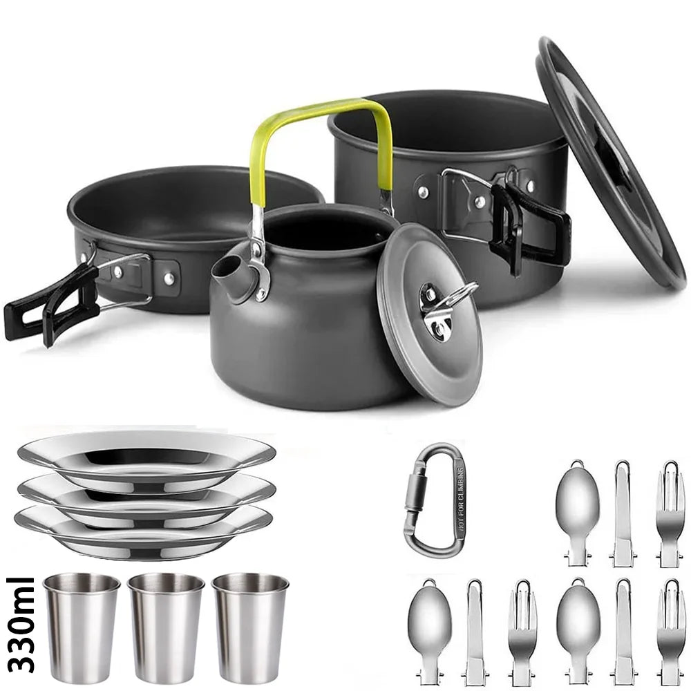 Camping Cooking set Camping Cookware Travel Tableware Outdoor