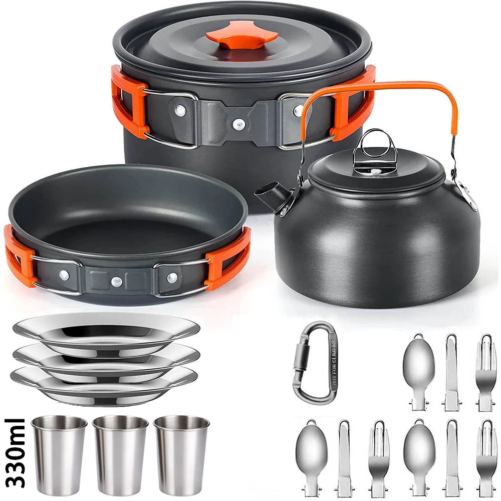 Camping Cooking set Camping Cookware Travel Tableware Outdoor