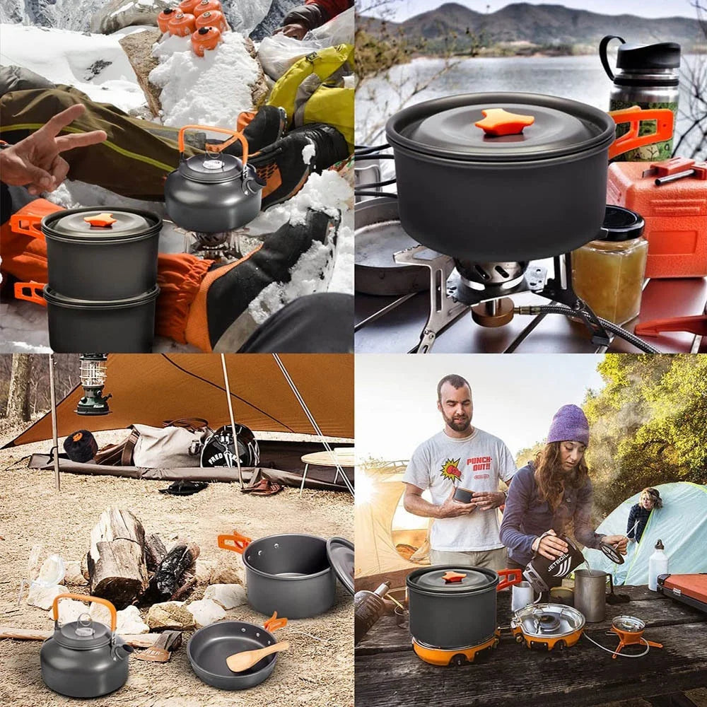 Camping Cooking set Camping Cookware Travel Tableware Outdoor
